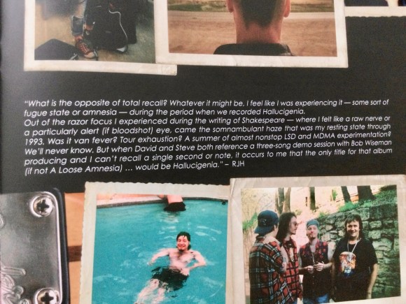 Box booklet 'Hallucigenia' blurb