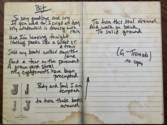 Box lyric sheet reproduction Bit