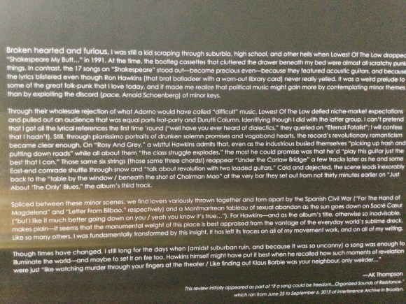 Box set booklet band story