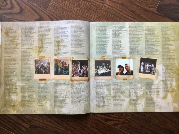 Box set booklet 'Shakespeare my butt' lyrics page