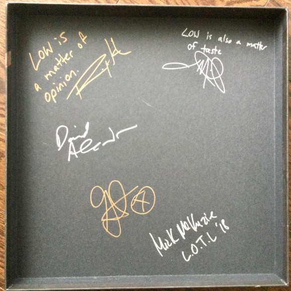Box set inside cover autographs