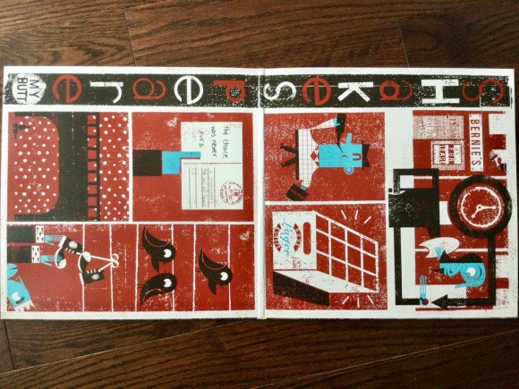 'Shakespeare my butt' inside gatefold