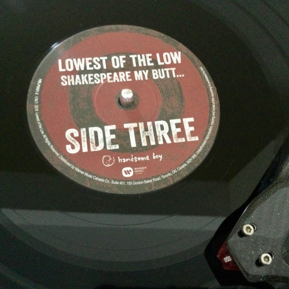 'Shakespeare my butt' on the turntable